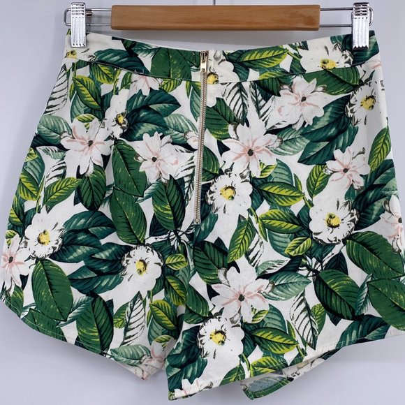 A'Gaci floral skort crop top size small two piece set high waist white green - Picture 7 of 11